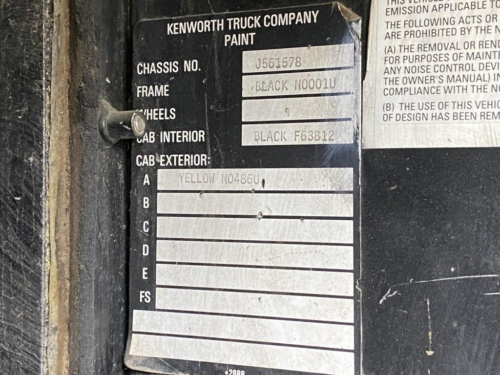 1991 Kenworth T800 Tri-Axle Truck Tractor