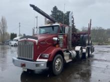 2019 Kenworth T800 Quad Axle Log Truck