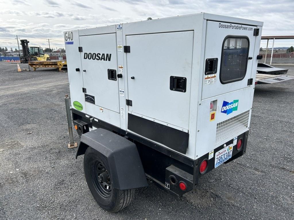 2019 Doosan G40WD0-3A-T4F Towable Generator