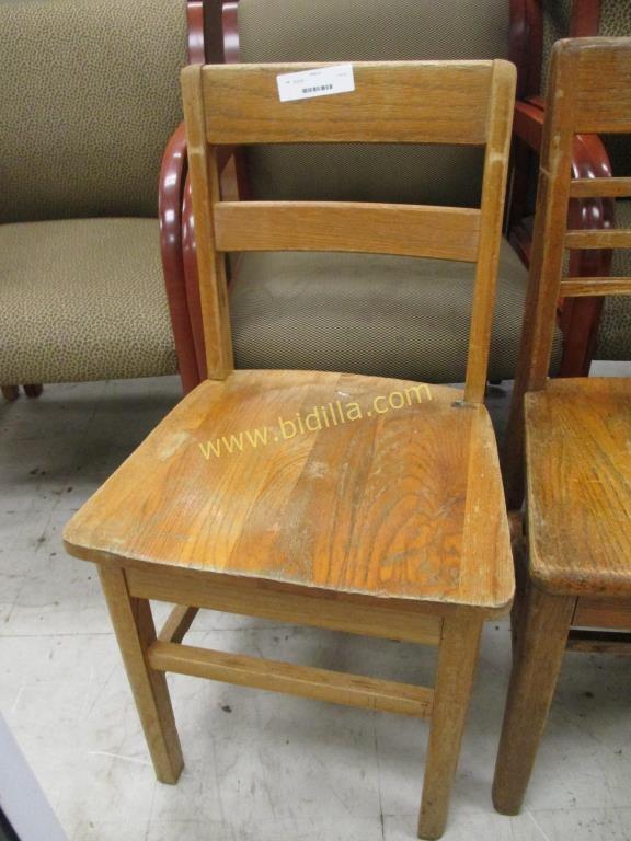 (3) Wood Chairs.