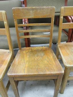 (3) Wood Chairs.