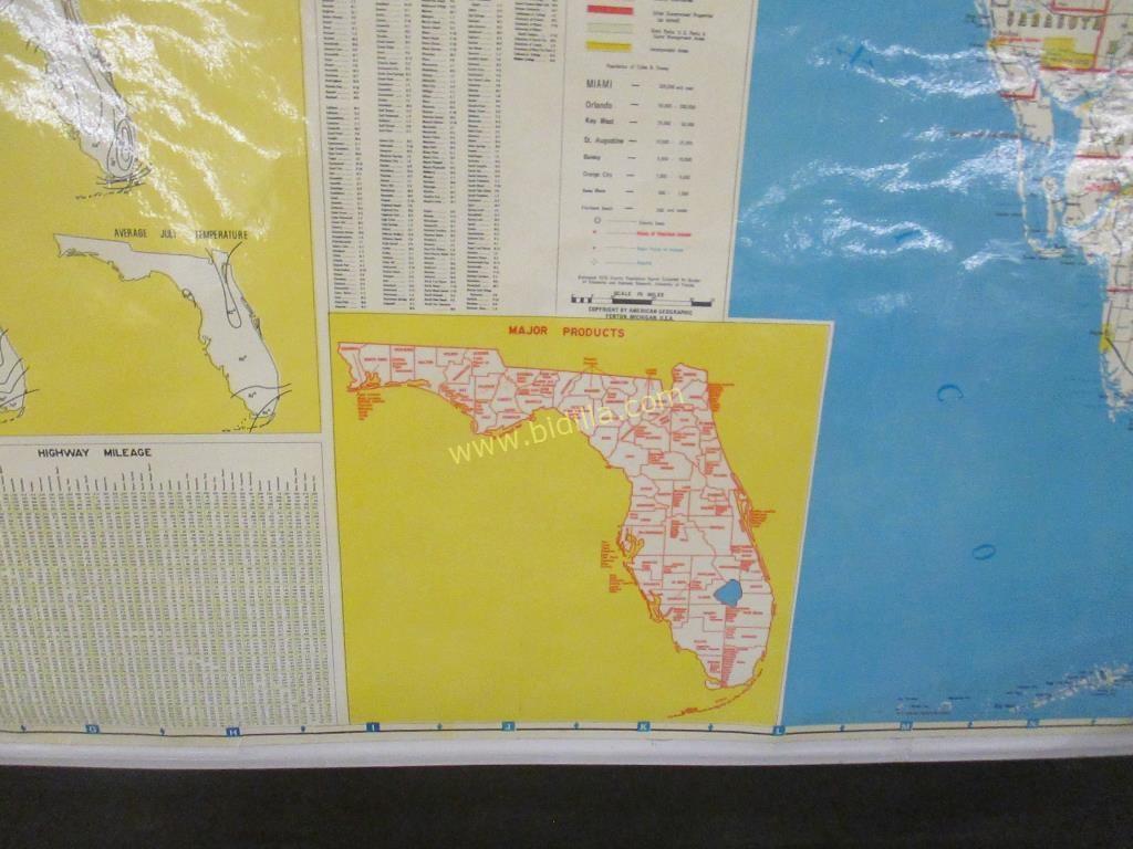 American Geographic State of Florida Map.