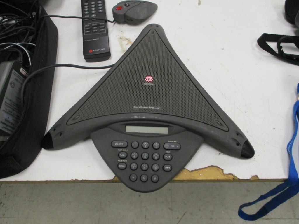 PolyCom Sound Station Premier Conference Phone.