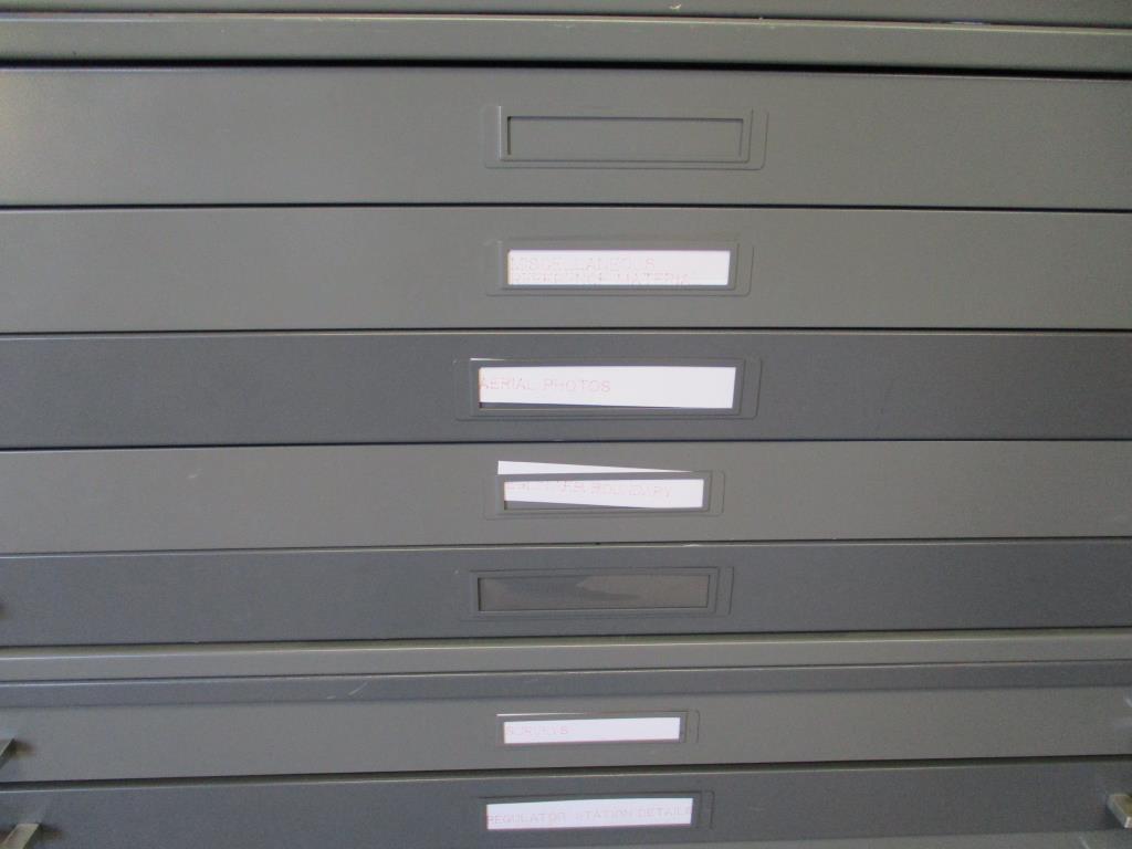 Mayline 15 Drawer Metal Blueprint Holder Cabinet.