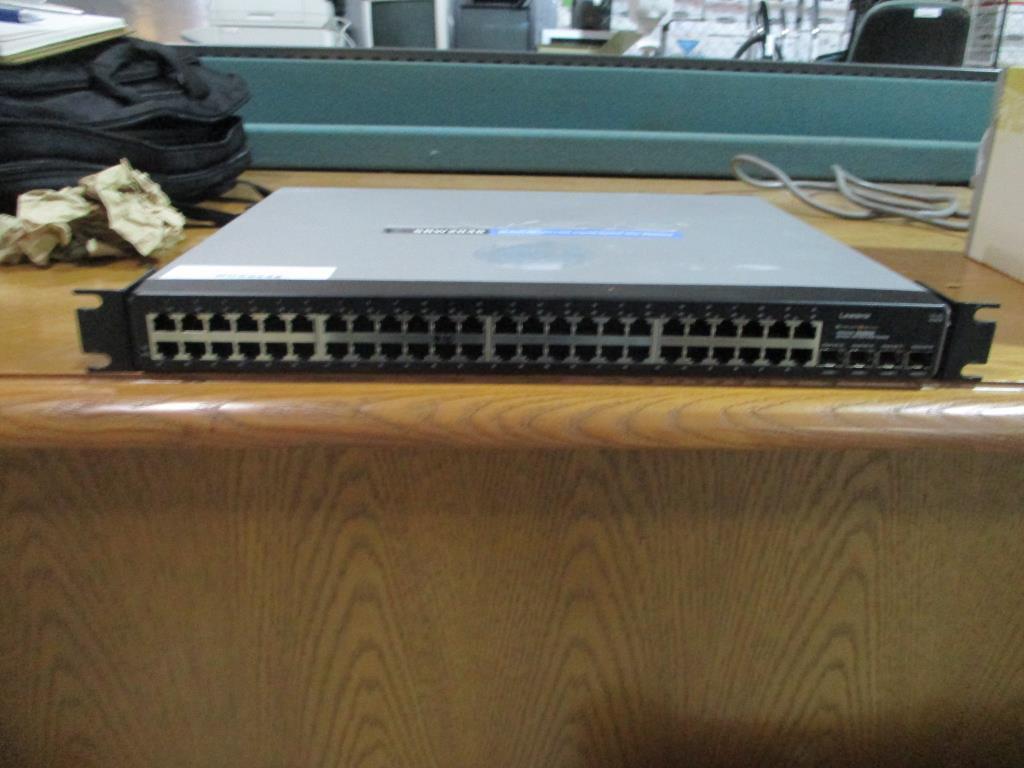 Linksys 48 Port 1000mbps Ethernet Switch.