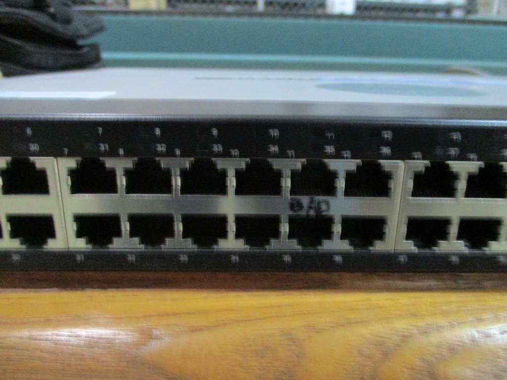 Linksys 48 Port 1000mbps Ethernet Switch.