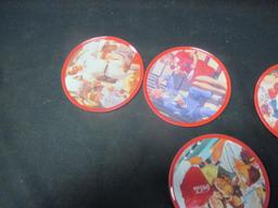 (6) Coca-Cola Coasters in Tin 1994