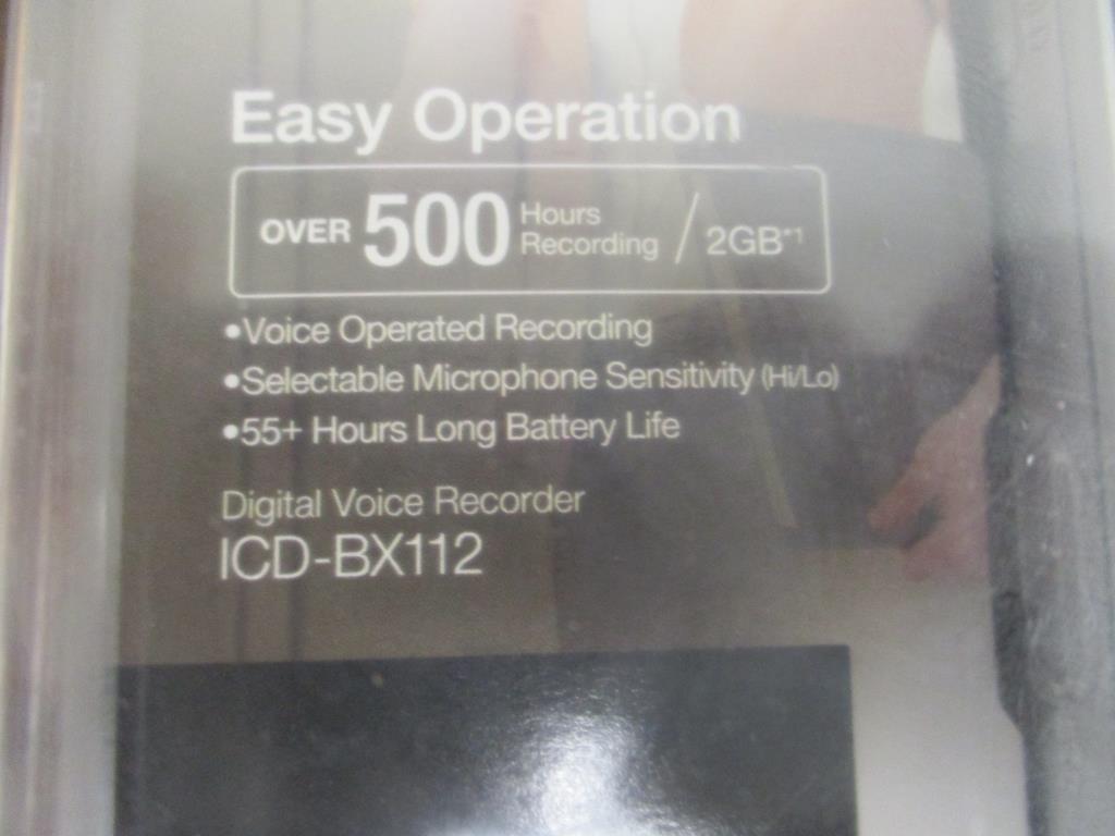 Sony 2gb Voice Recorder ICD-BX112.