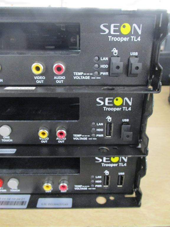 (3) Seon Trooper Video Recorders TL4.