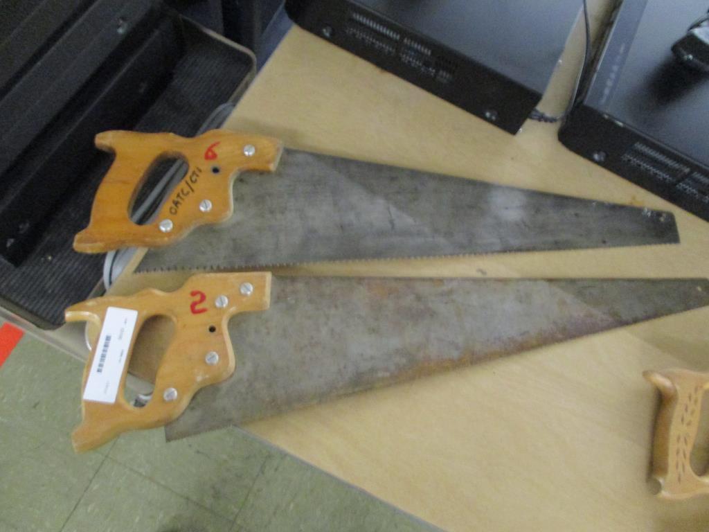 (2) Hand Saws.