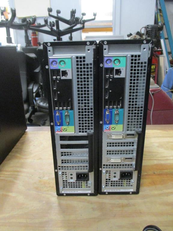 (2) Dell OptiPlex 7010 Desktop Computers.