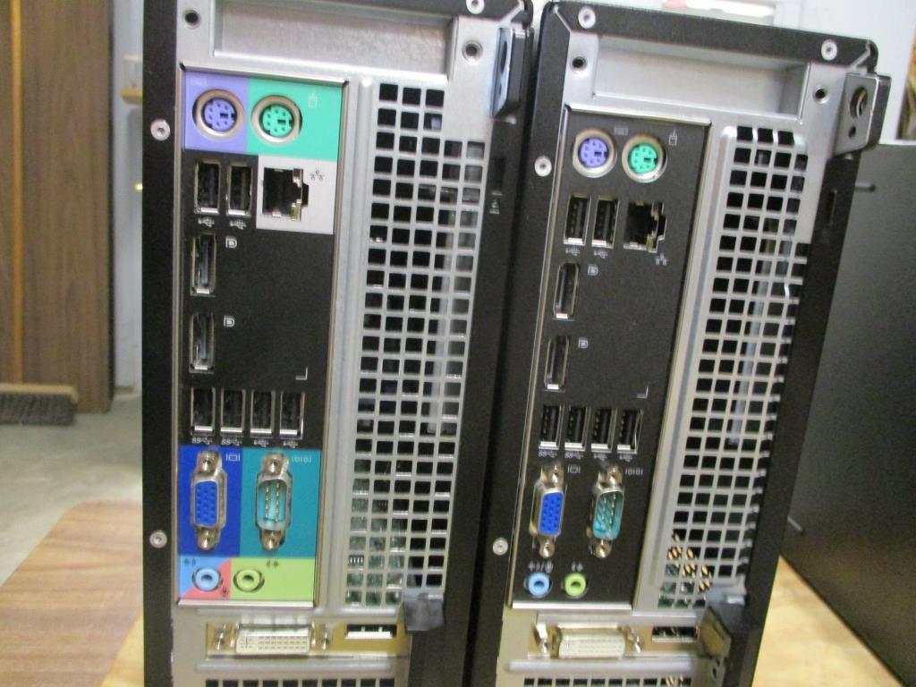 (2) Dell OptiPlex 7010 Desktop Computers.