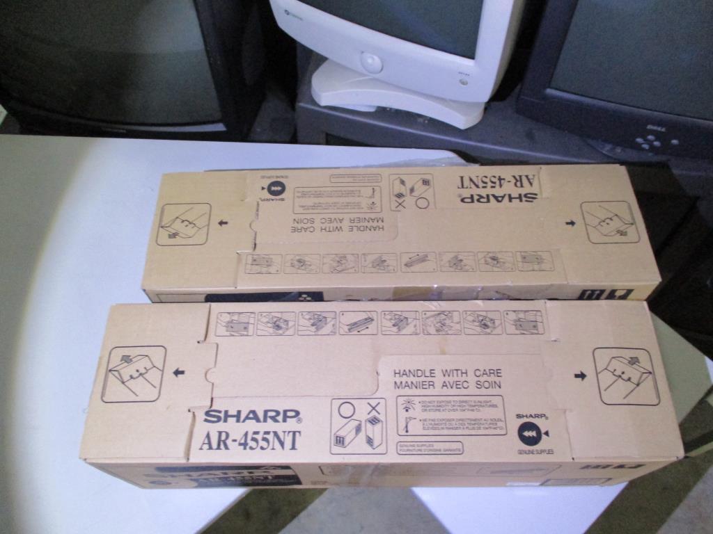 (2) Sharp AR-455NT Black Toner Cartridges.