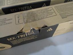 (2) Sharp MX71TBA Black Toner Cartridges.