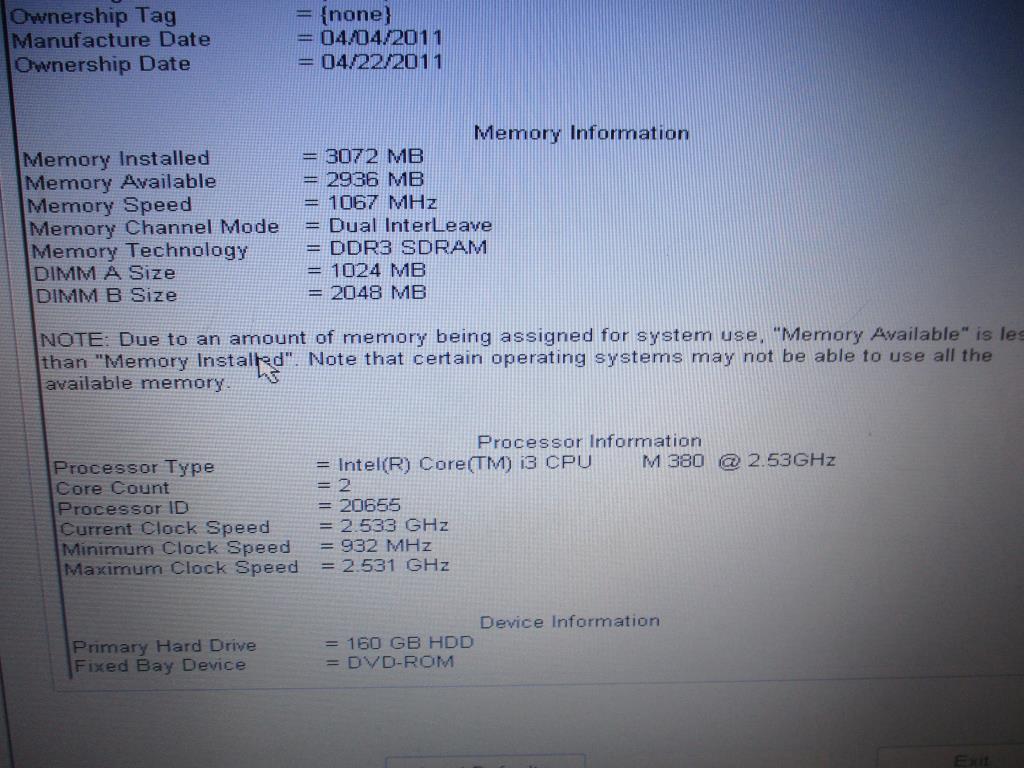 Dell Latitude E5510 Laptop Computer.