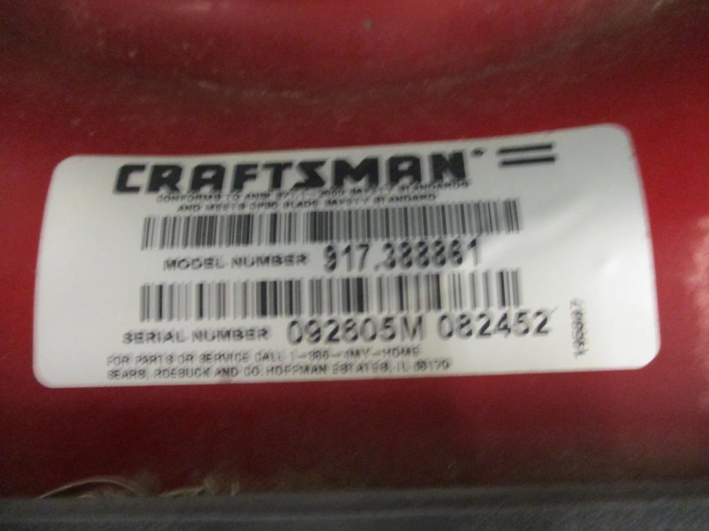 Craftsman Lawn Mower.