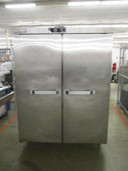 Hobart Stainless Steel 2 Door Warming Cabinet.