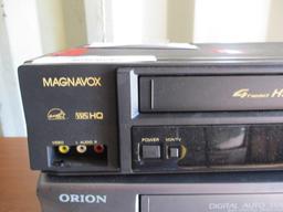 Magnavox and Orion VCR's.