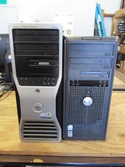 (2) Dell Desktop Computers.