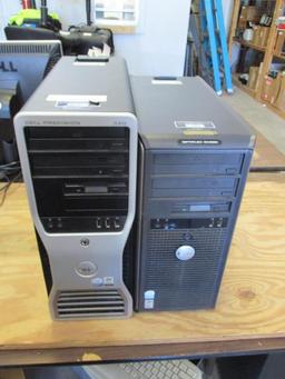 (2) Dell Desktop Computers.