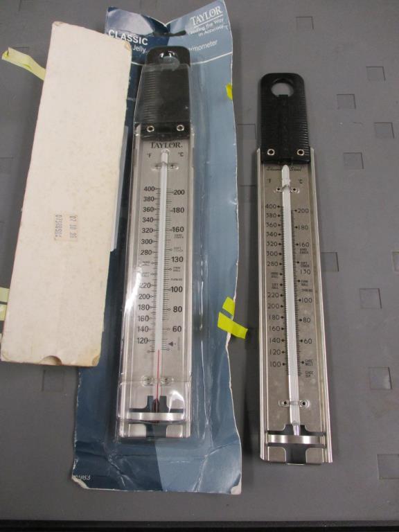 (2) Taylor Deep Fry/Confection Thermometers.