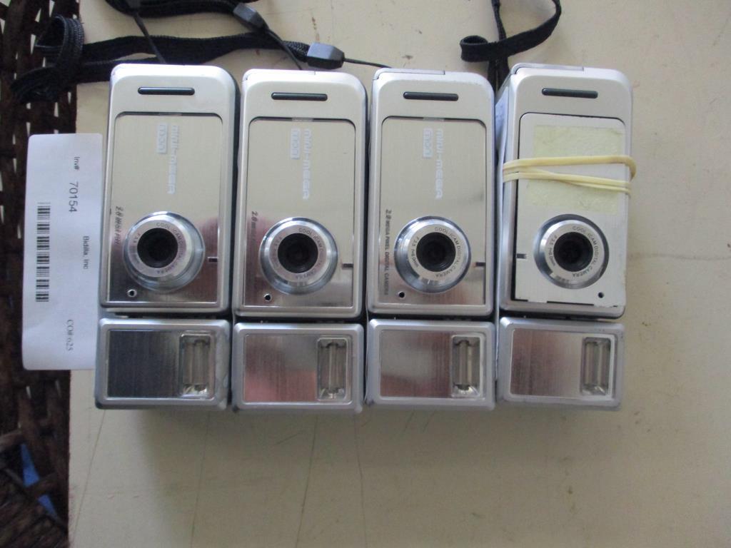 (4) WWl Mini Mega 2.0mp Digital Cameras.