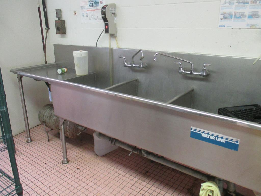 Stainless Steel 3 Compartment Sink/Table