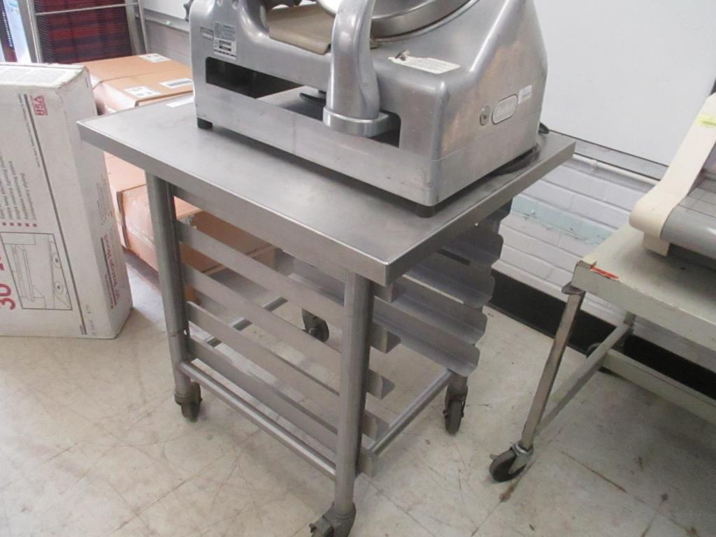 2 Tier Rolling Stainless Steel Cart