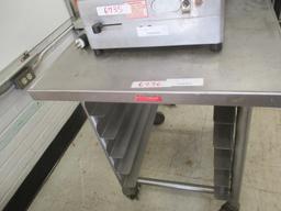 2 Tier Rolling Stainless Steel Cart