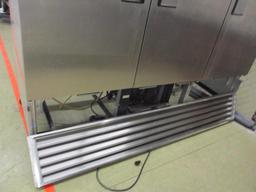 True Stainless Steel 3 Door Refrigerator T72.