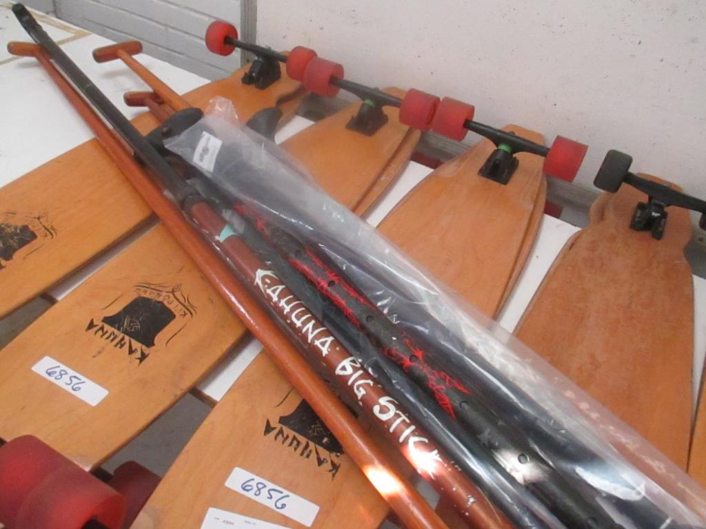 (10) Longboards with Sticks