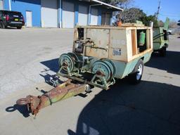 1986 Sullair Portable Air Compressor 185 DPQ 2W JD On Trailer