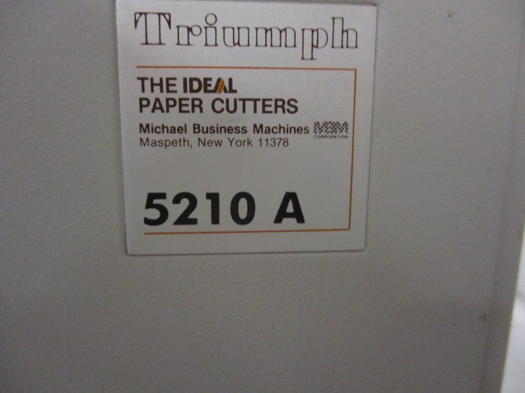 Triumph 5210 21" Paper Cutter.