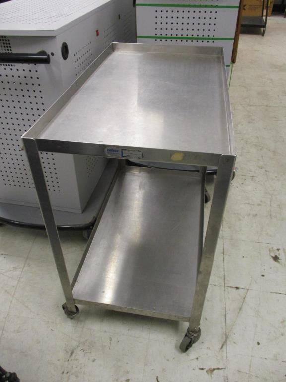 Stainless Steel Rolling 2 Tier Cart.