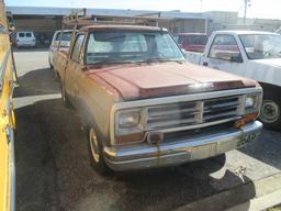 1987, Dodge, D150, Pickup Truck,