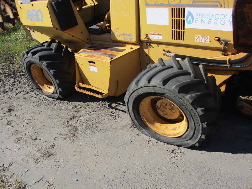 1998 Case 660 Trencher w/ D-125 Backhoe Attacment.