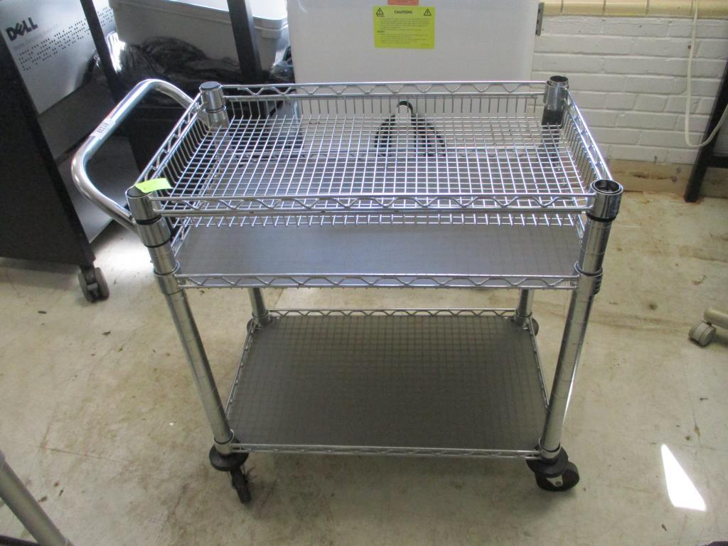 Stainless Steel Rolling 3 Tier Cart.