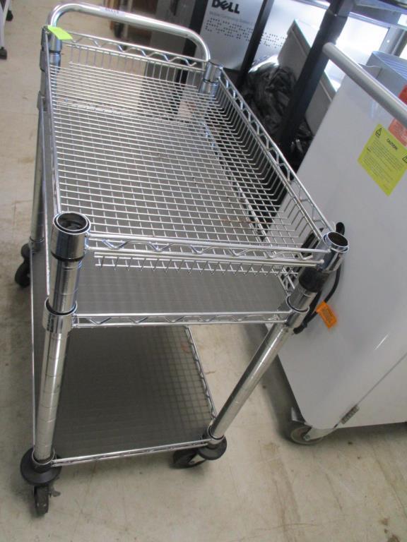 Stainless Steel Rolling 3 Tier Cart.