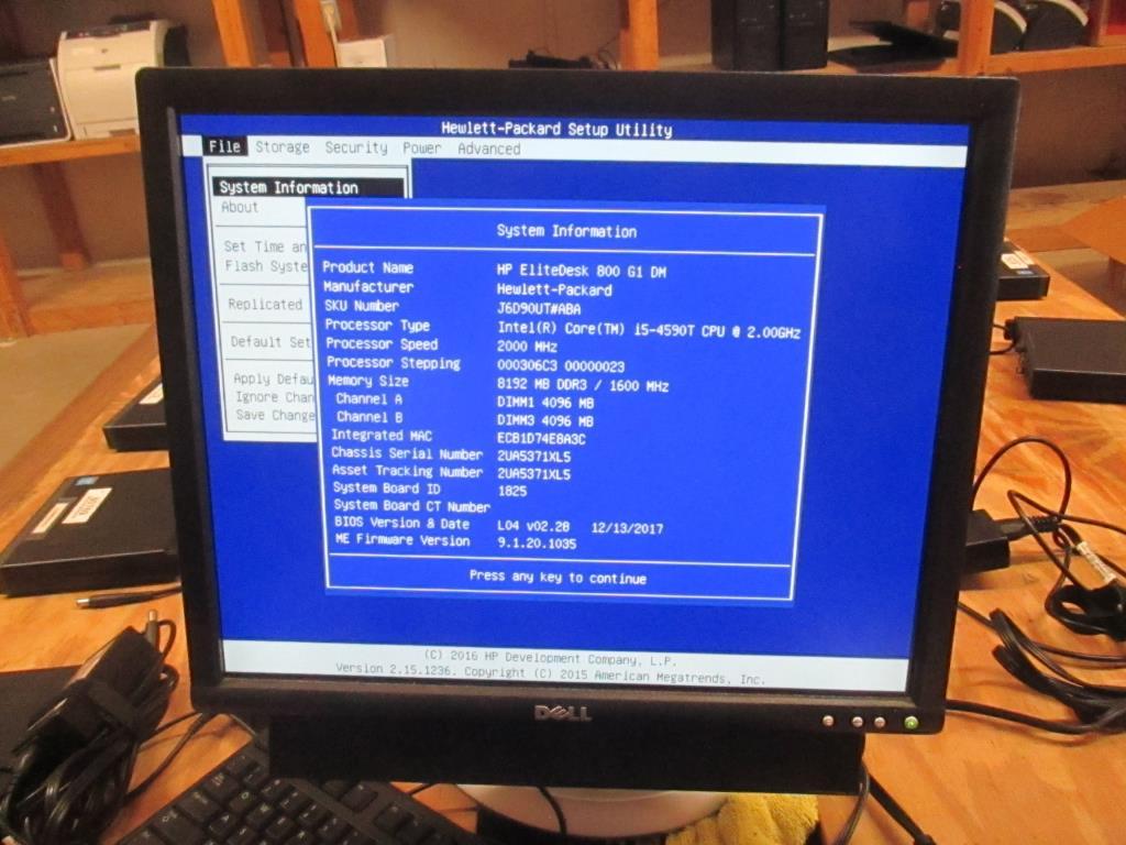 HP Elietedesk 800g1 Desktop Computer