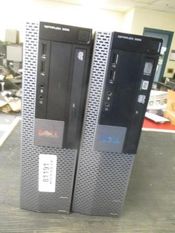 (2) Dell OptiPlex 960 Desktop Computers