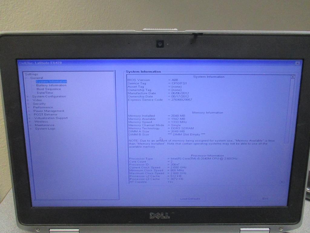 Dell Latitude E6420 Laptop Computer