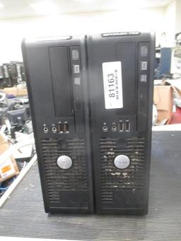 (2) Dell OptiPlex 760 Desktop Computers