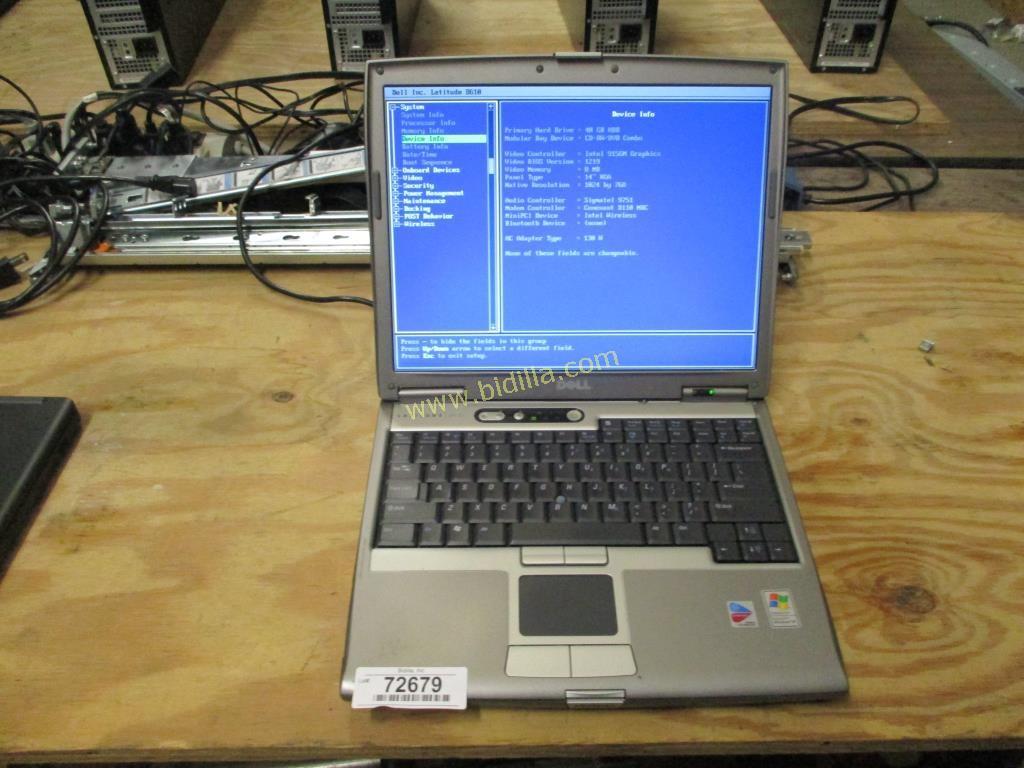 Dell Latitude D610 Laptop Computer.