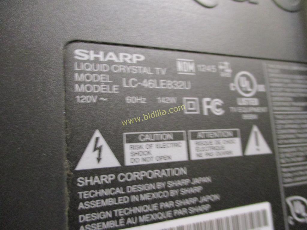 Sharp Aquos Quattron 46" LCD TV LC46LE832U.