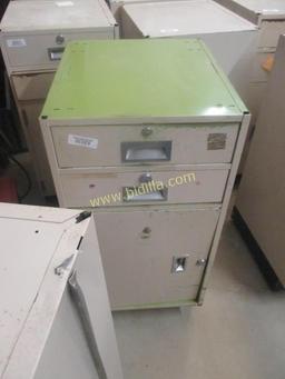 Diebold 2 Drawer 1 Door Cabinet