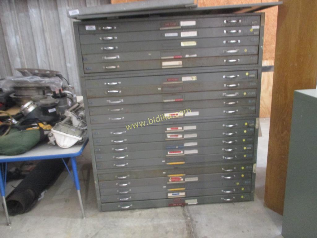 20 Drawer Blueprint Cabinet