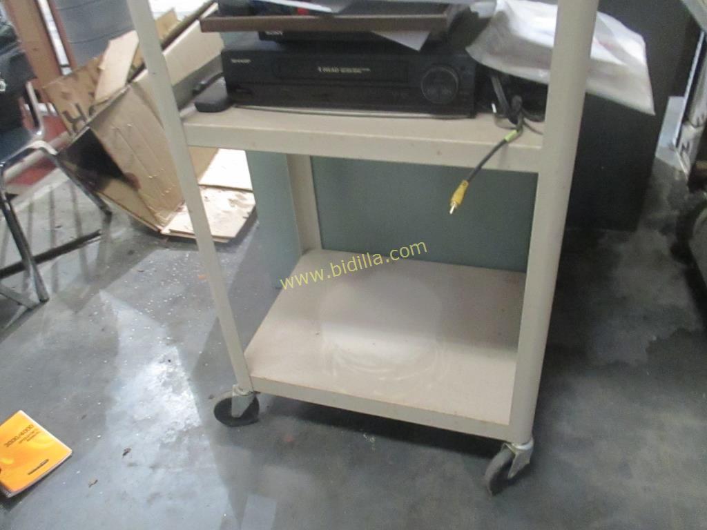 3 Tier AV Cart with Emerson 27" Television