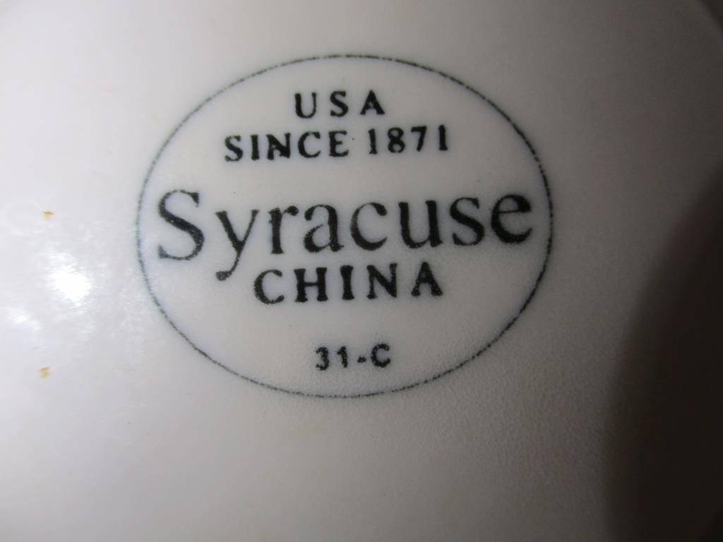 Syracuse China 12 Place Setting (60) Pcs Total.