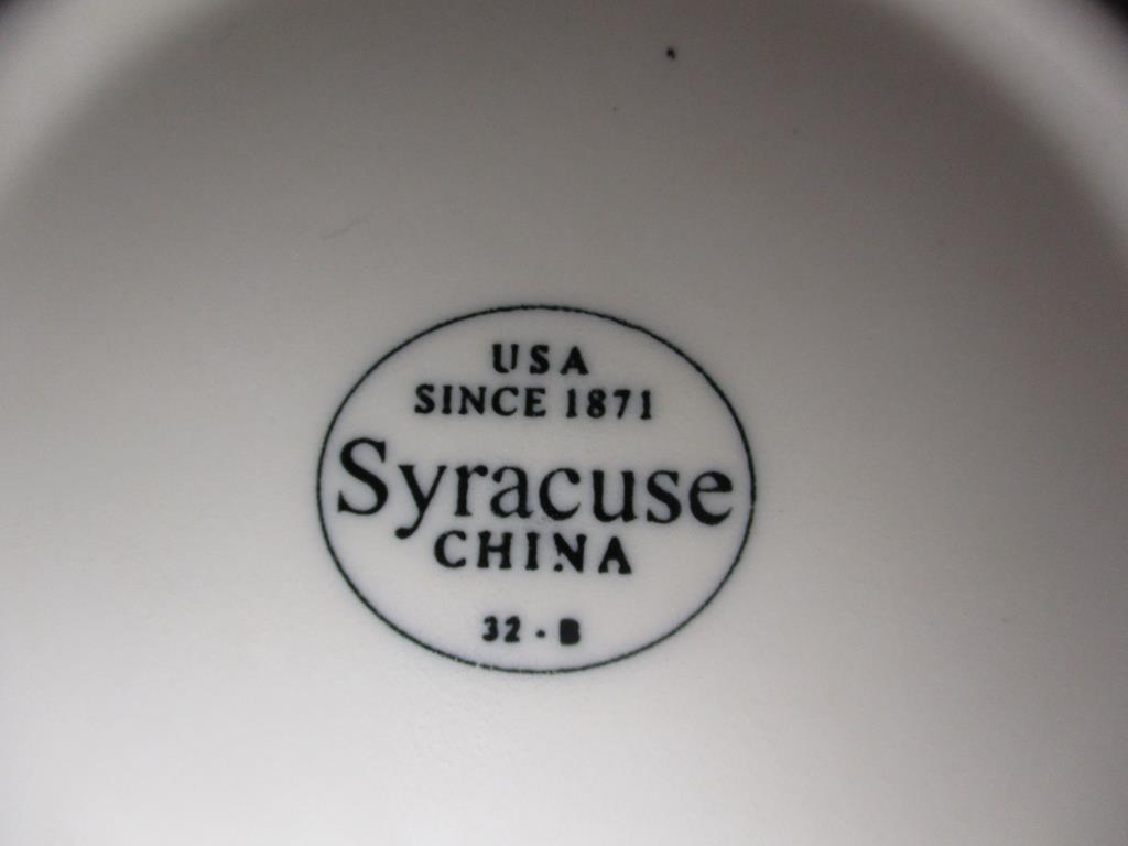 Syracuse China 12 Place Setting (60) Pcs Total.