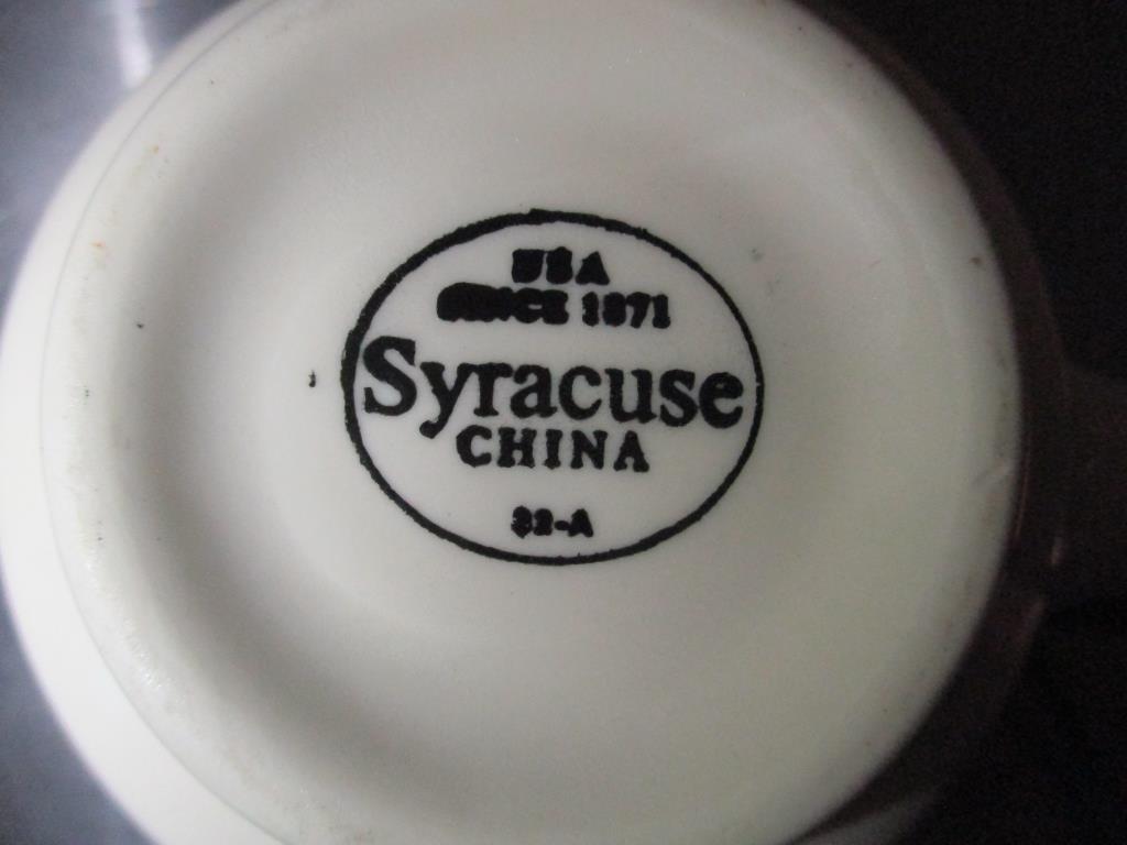 Syracuse China 12 Place Setting (60) Pcs Total.